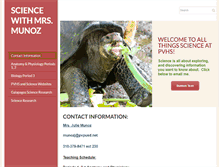 Tablet Screenshot of munozbiology.com